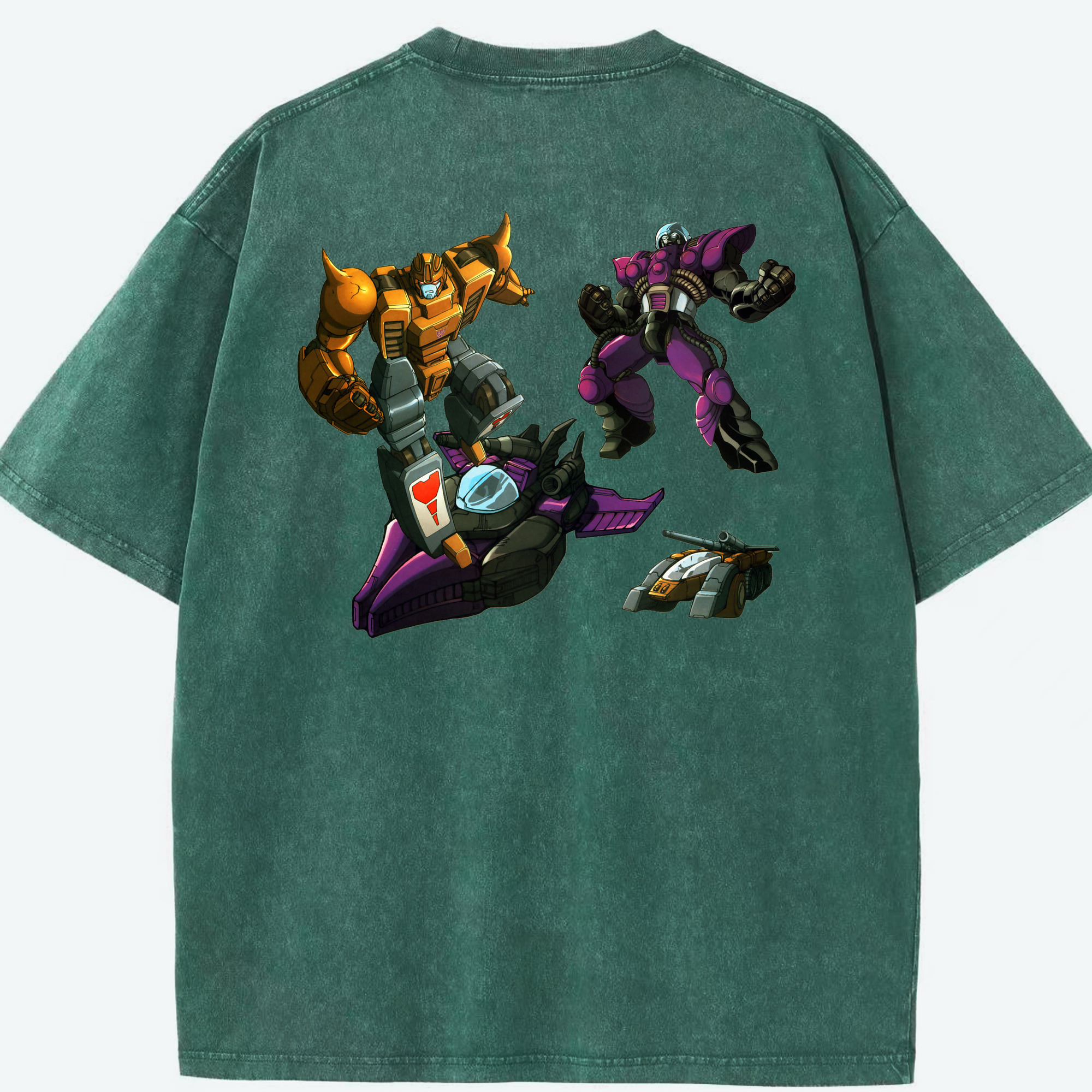 （画像用）  綿100% ヴィンテージ風 半袖Tシャツ（背面プリント）